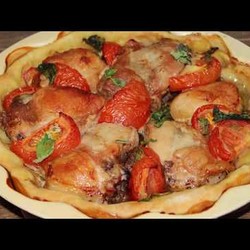 Курица на тесте