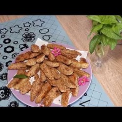 ХРУСТЯЩИЕ КАБАЧКОВЫЕ ПАЛОЧКИ--( БЕЗ ЖИРА)