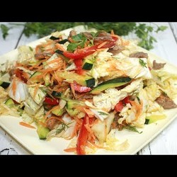 Новый Рецепт Салата из Пекинской Капусты, приготовлю такой на ПАСХУ