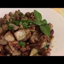 Баклажаны жареные с луком как грибочки./ Баклажаны под грибы. /Как приготовить вкусные баклажаны.