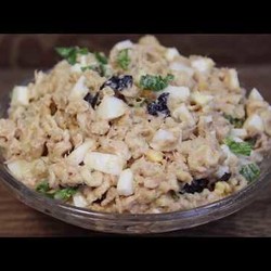 Салат тунец конс.,яйца,вермишель