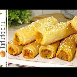 Быстрая Супер ЗАКУСКА -  Хрустящие ТРУБОЧКИ