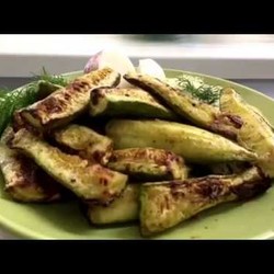 Кабачки запеченные в Аэрогриле GF. Кабачки с ореховым соусом.