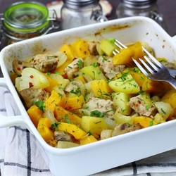 Рагу из тыквы в духовке / Меню недели