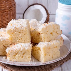 Кокосовый нежный пирог / Меню недели