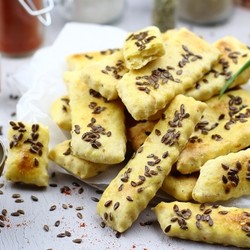 Творожные палочки с семенами льна / Меню недели