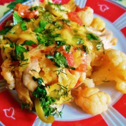 Цветная Капуста с Курицей в Соусе. Рецепты Низко-Углеводной Диеты | Вкусные рецепты