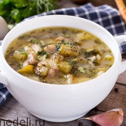 Суп из кабачков с грибами и картофелем