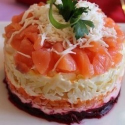 Праздн. салат Семга на шубке