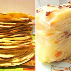 Торт с творожным заварным кремом