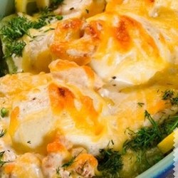 Судак по-киевски + КРЕВЕТКИ (БЕЛОЕ ВИНО)