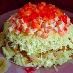 Салат "Матрёна" С ВЕТЧИНОЙ