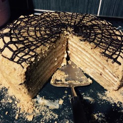 Торт "Медовик" (заварные тесто и крем)