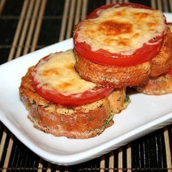 Гренки с помидорами и сыром к завтраку