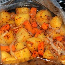 Нежный картофель в рукаве