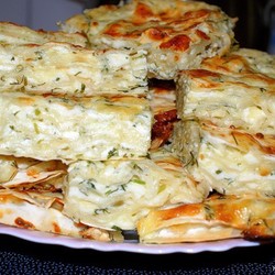 ПИРОГ ЛАВАША КУРИЦЕЙ И СЫРОМ