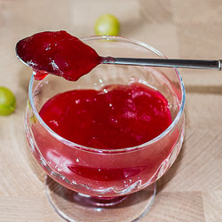 Оригинальное желе крыжовник + малина