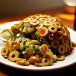 Картофельный салат с оливками
