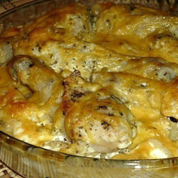 Картошка с куриными ножками в духовке