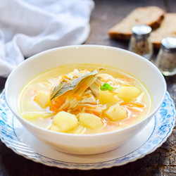 Вермишелевый суп с курицей