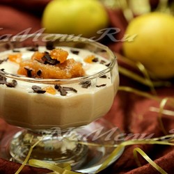 ТВОРОЖНЫЙ МУСС С КАРАМЕЛЬНО-ЯБЛОЧНЫМ ПЮРЕ