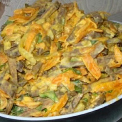 Этот печеночный салат с морковью любят все, без исключения!
