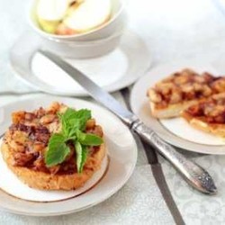 Французские  тосты с яблоками