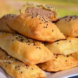 Пирожки с мясом и тыквой