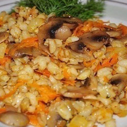 Перловая каша с грибами. Очень вкусно и полезно!