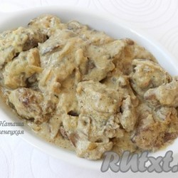 КУРИНАЯ ПЕЧЕНЬ В СЛИВКАХ