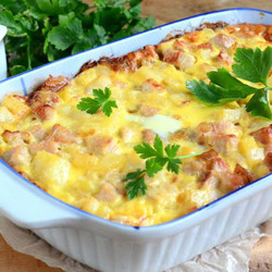 Картофельная запеканка с индейкой