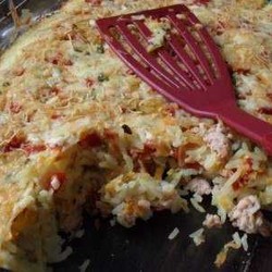 Рыбная запеканка с рисом