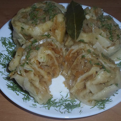 Ленивые вареники с капустой. Быстро и вкусно!