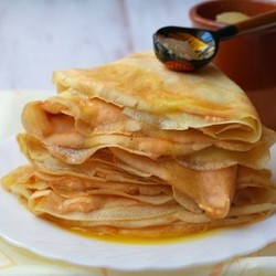 Блины с творожно-тыквенной начинкой