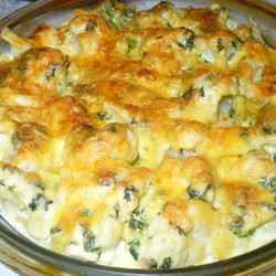 Цветная капуста, запеченная с сыром