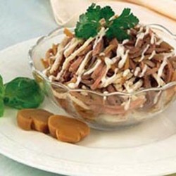 Дамский салат с говяжьим языком | Ленивая кухарка