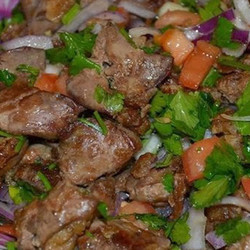 Печень по-грузински. Сочное и вкусное блюдо!