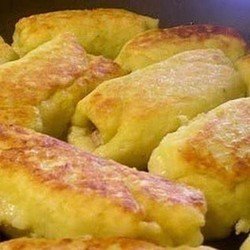 Картофельные рулетики с мясом