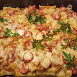 Запеканка с сосисками - простое блюдо на каждый день