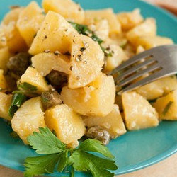 Салат из молодого картофеля с гуакамоле