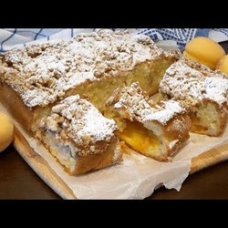 АБРИКОСОВЫЙ ПИРОГ С ГРЕЦКИМИ ОРЕХАМИ