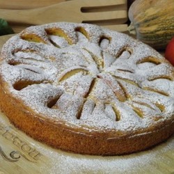 Тыквенный пирог с яблоками