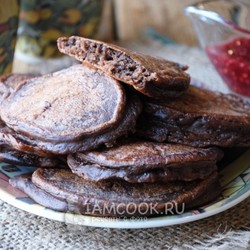 Шоколадные оладьи