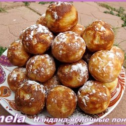 ДРОЖЖЕВЫЕ ЯБЛОЧНЫЕ ПОНЧИКИ НА МОЛОКЕ И СМЕТАНЕ