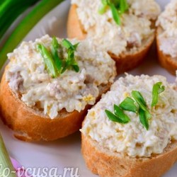 Бутерброды с печенью трески