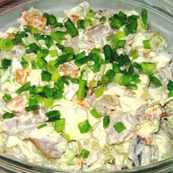 Салат «Прибой» с селедочкой. Простой и очень вкусный!
