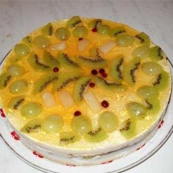 Торт фруктовый с йогуртом