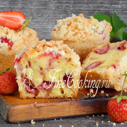 Кексы с клубникой