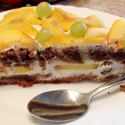 ! Легкий торт с творожным кремом