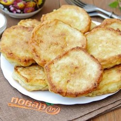 Оладьи из кабачков на молоке